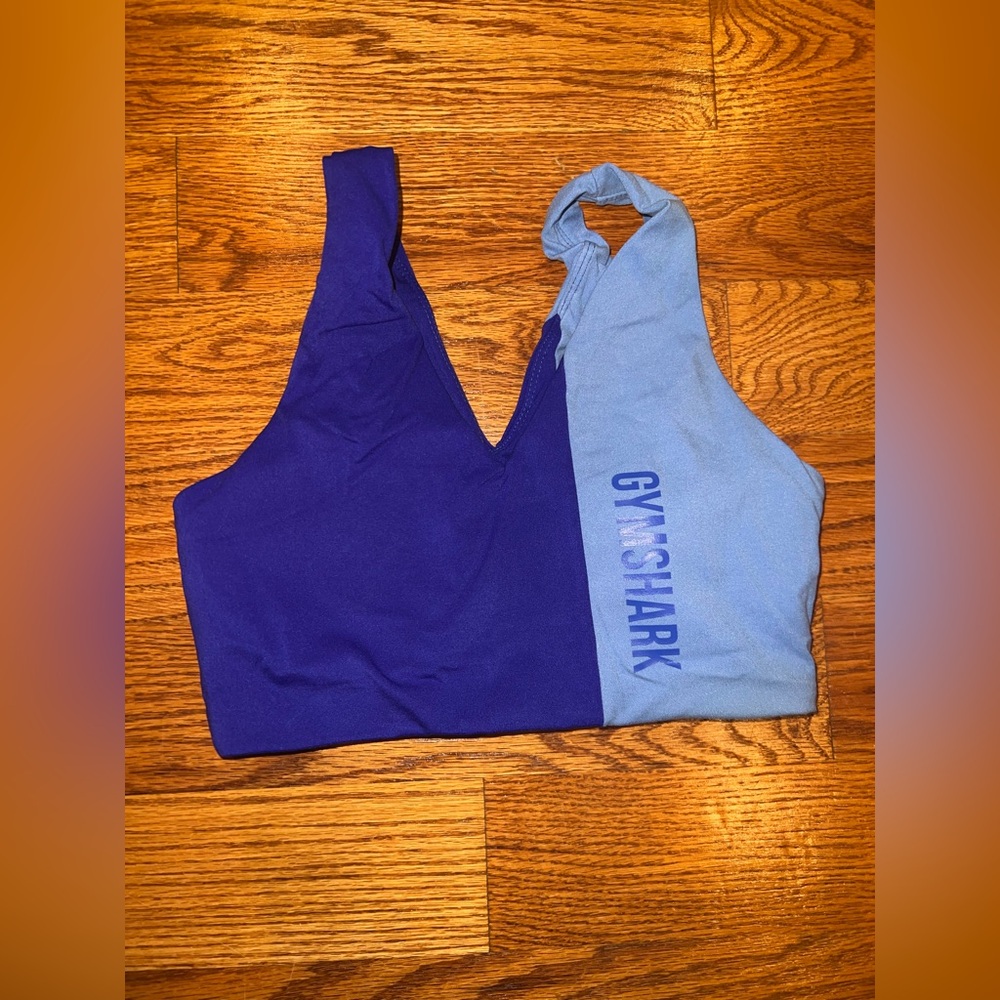 Gymshark Two-Tone Blue Sports Bra